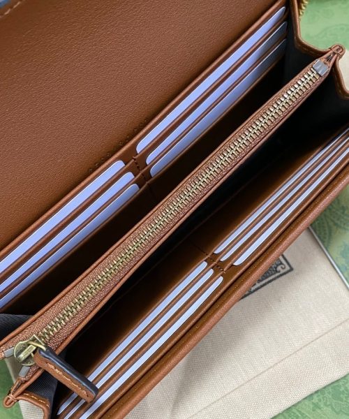 1:1 Replica Gucci Diana Chain Wallet With Bamboo Red For Women, Women's Bags 7.4in/19cm GG