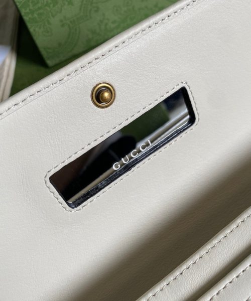 1:1 Replica Gucci Diana Chain Wallet With Bamboo White For Women, Women's Bags 7.4in/19cm GG 658243 17Q0T 9022