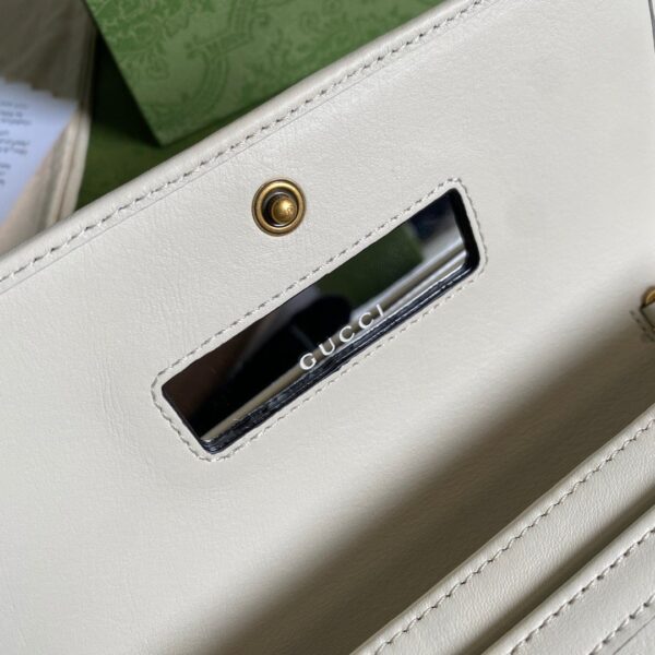 1:1 Replica Gucci Diana Chain Wallet With Bamboo White For Women, Women's Bags 7.4in/19cm GG 658243 17Q0T 9022