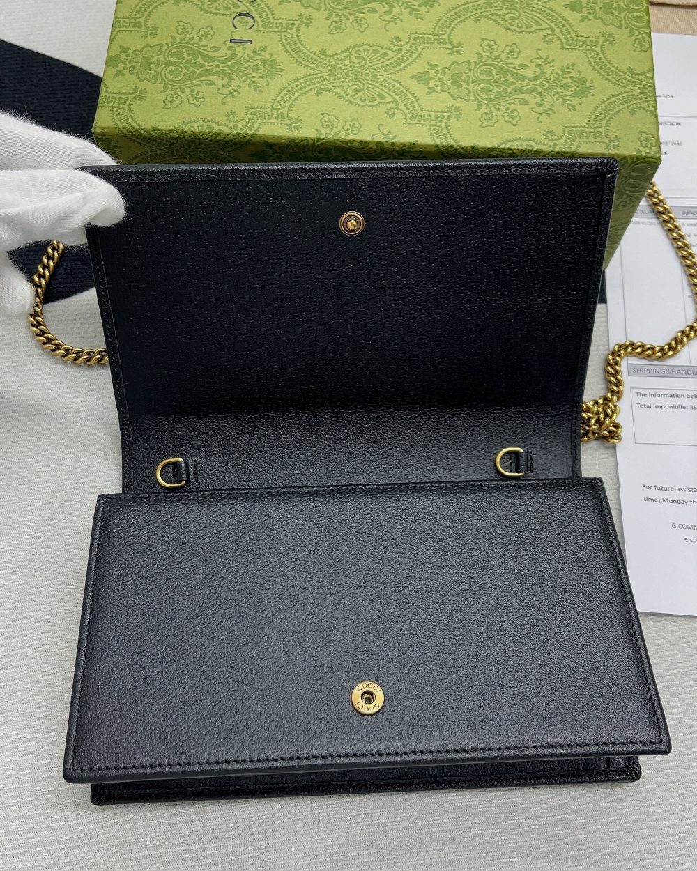 1:1 Replica Gucci Diana Mini Bag With Bamboo Black For Women, Women's Bags 7.5in/19cm GG 696817 DJ20T 1000