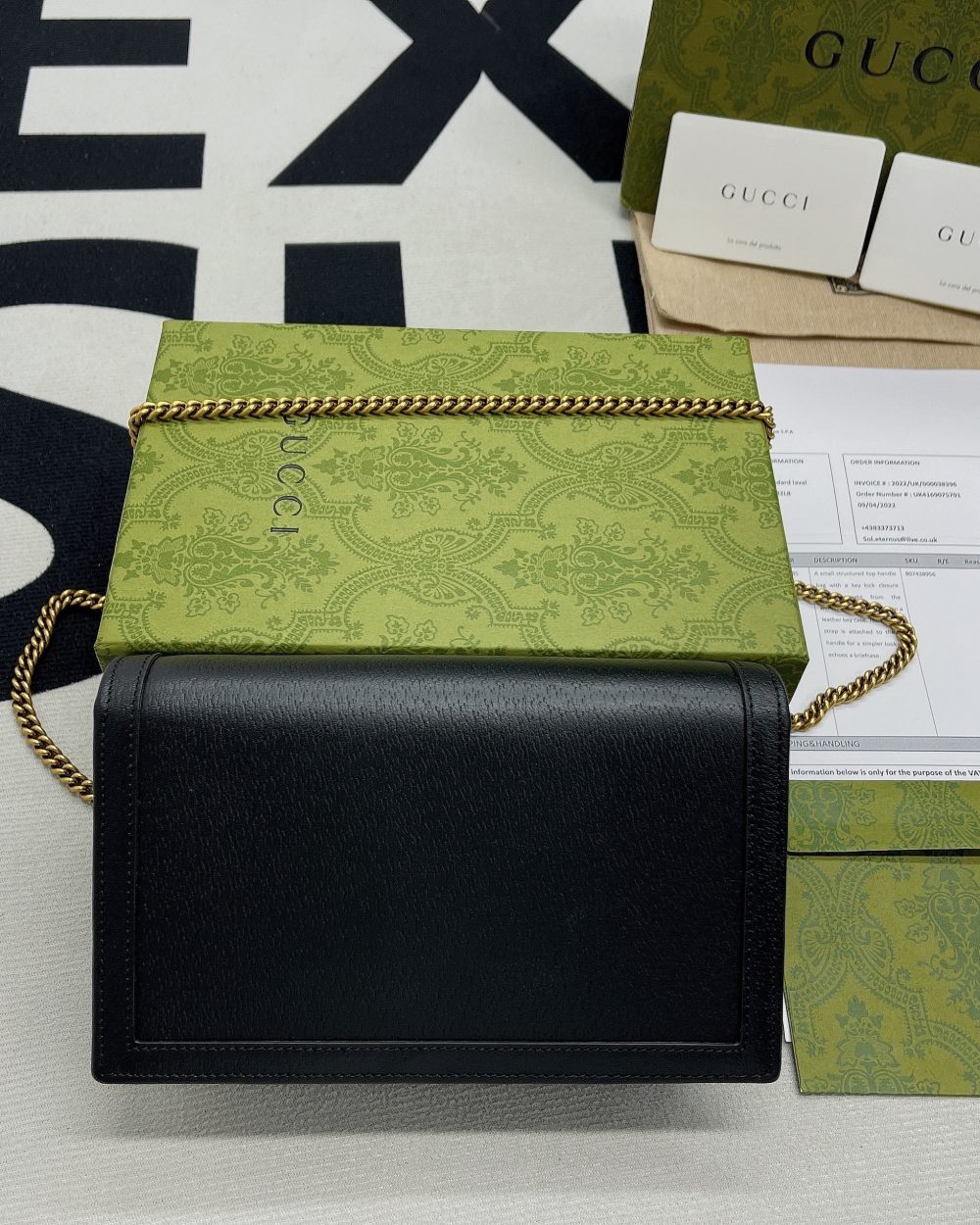 1:1 Replica Gucci Diana Mini Bag With Bamboo Black For Women, Women's Bags 7.5in/19cm GG 696817 DJ20T 1000