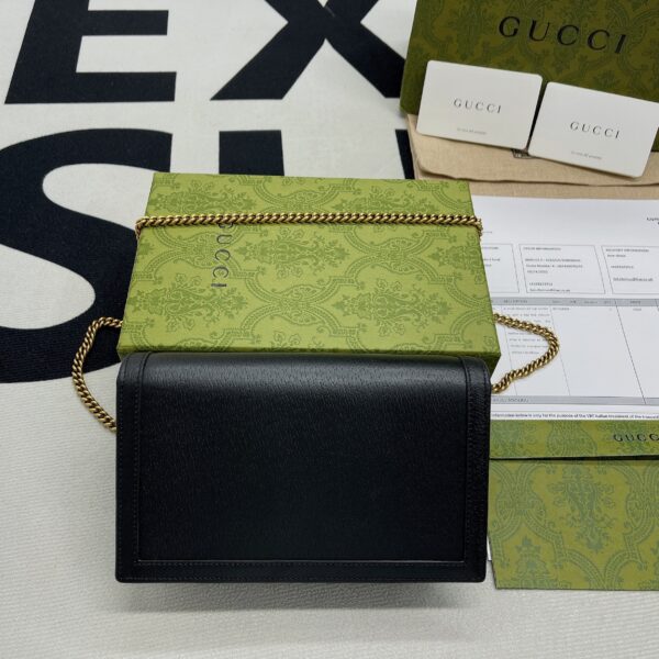 1:1 Replica Gucci Diana Mini Bag With Bamboo Black For Women, Women's Bags 7.5in/19cm GG 696817 DJ20T 1000