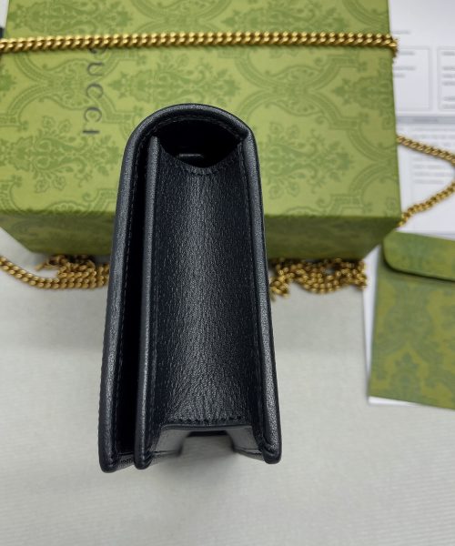 1:1 Replica Gucci Diana Mini Bag With Bamboo Black For Women, Women's Bags 7.5in/19cm GG 696817 DJ20T 1000