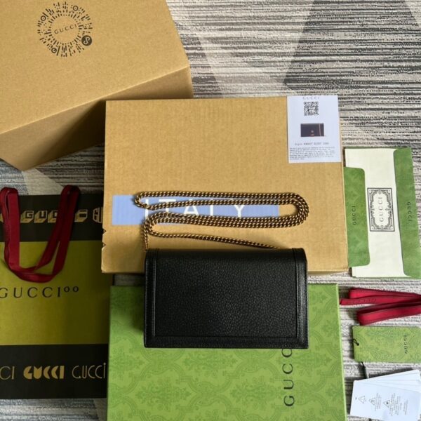 1:1 Replica Gucci Diana Mini Bag With Bamboo Black For Women, Women's Bags 7.5in/19cm GG 696817 DJ20T 1000