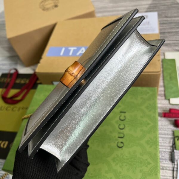 1:1 Replica Gucci Diana Mini Bag With Bamboo Black For Women, Women's Bags 7.5in/19cm GG 696817 DJ20T 1000