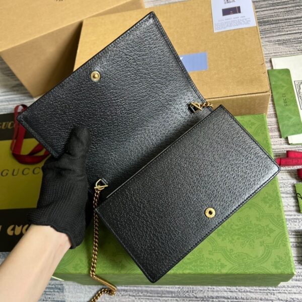 1:1 Replica Gucci Diana Mini Bag With Bamboo Black For Women, Women's Bags 7.5in/19cm GG 696817 DJ20T 1000