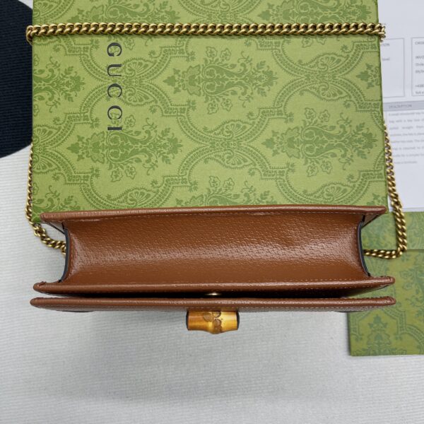 1:1 Replica Gucci Diana Mini Bag With Bamboo Brown For Women, Women's Bags 7.5in/19cm GG