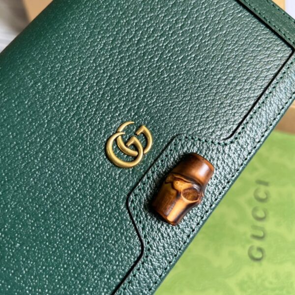 1:1 Replica Gucci Diana Mini Bag With Bamboo Green For Women, Women's Bags 7.5in/19cm GG ‎696817 DJ20T 3120