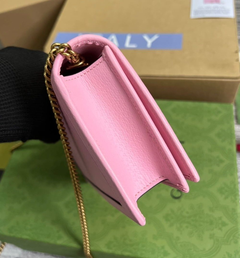 1:1 Replica Gucci Diana Mini Bag With Bamboo Pink For Women, Women's Bags 7.5in/19cm GG 696817 DJ20T 5815