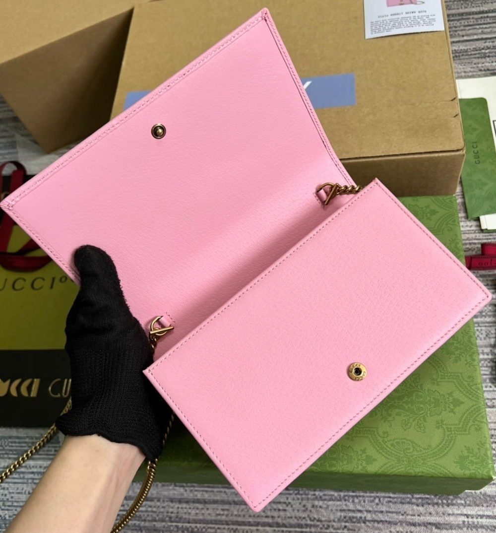 1:1 Replica Gucci Diana Mini Bag With Bamboo Pink For Women, Women's Bags 7.5in/19cm GG 696817 DJ20T 5815