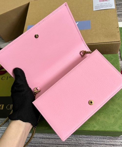 1:1 Replica Gucci Diana Mini Bag With Bamboo Pink For Women, Women's Bags 7.5in/19cm GG 696817 DJ20T 5815
