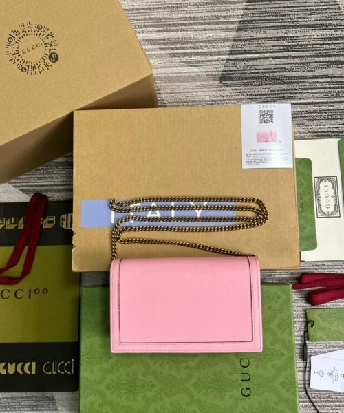 1:1 Replica Gucci Diana Mini Bag With Bamboo Pink For Women, Women's Bags 7.5in/19cm GG 696817 DJ20T 5815