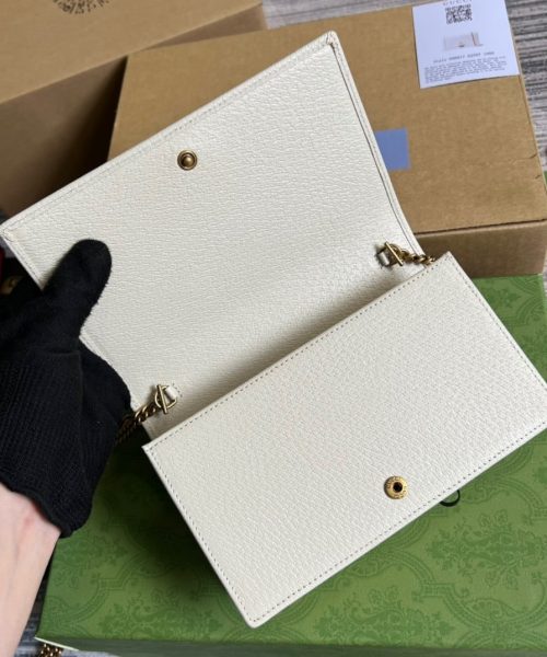 1:1 Replica Gucci Diana Mini Bag With Bamboo White For Women, Women's Bags 7.5in/19cm GG