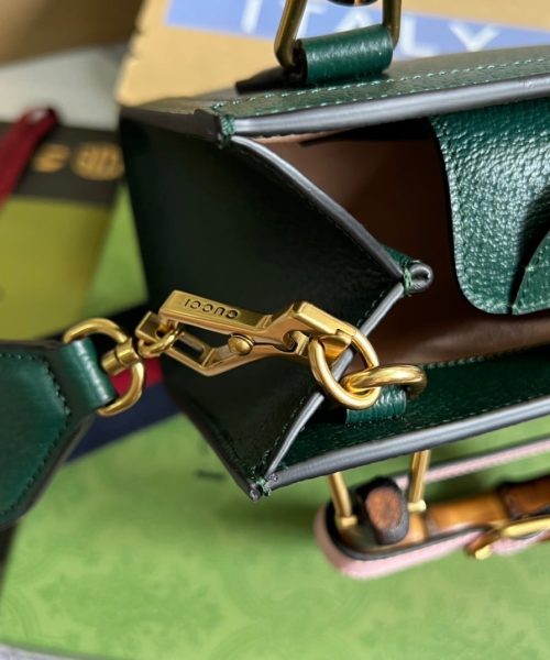1:1 Replica Gucci Diana Mini Tote Bag Green For Women, Women's Bags 7.9in/20cm GG ‎702732 U3ZDT 3670