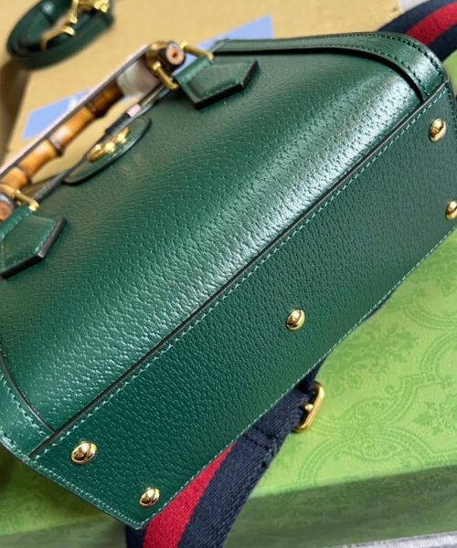 1:1 Replica Gucci Diana Mini Tote Bag Green For Women, Women's Bags 7.9in/20cm GG ‎702732 U3ZDT 3670