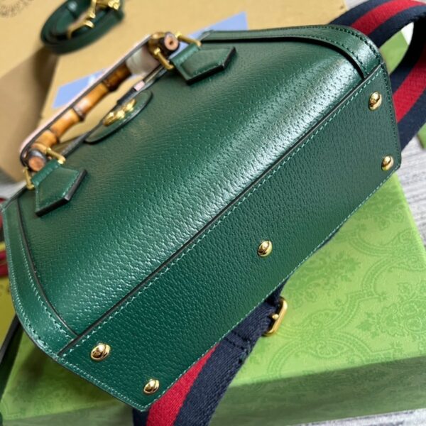 1:1 Replica Gucci Diana Mini Tote Bag Green For Women, Women's Bags 7.9in/20cm GG ‎702732 U3ZDT 3670