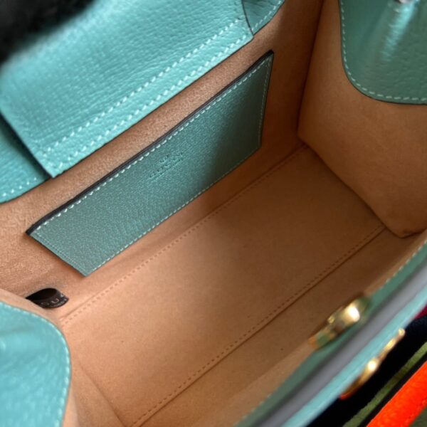1:1 Replica Gucci Diana Mini Tote Bag Light Blue For Women, Women's Bags 7.9in/20cm GG ‎702732 U3ZDT 4377