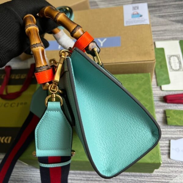 1:1 Replica Gucci Diana Mini Tote Bag Light Blue For Women, Women's Bags 7.9in/20cm GG ‎702732 U3ZDT 4377