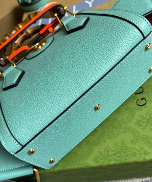 1:1 Replica Gucci Diana Mini Tote Bag Light Blue For Women, Women's Bags 7.9in/20cm GG ‎702732 U3ZDT 4377