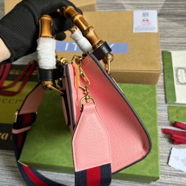 1:1 Replica Gucci Diana Mini Tote Bag Pink For Women, Women's Bags 7.9in/20cm GG ‎702732 U3ZDT 5479