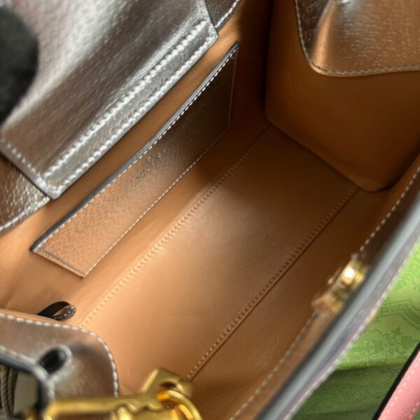 1:1 Replica Gucci Diana Mini Tote Bag Silver For Women, Women's Bags 7.9in/20cm GG ‎702732 1TRGT 8190