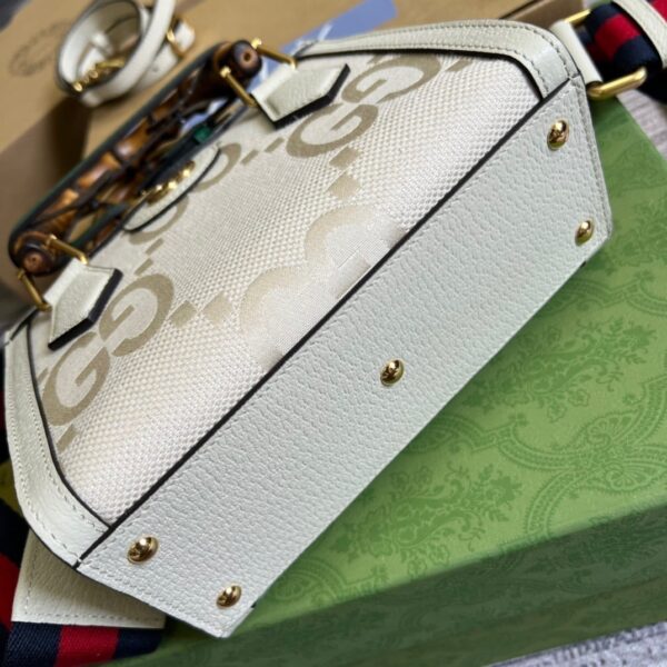 1:1 Replica Gucci Diana Mini Tote Bag White For Women, Women's Bags 7.9in/20cm GG