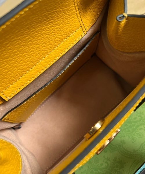 1:1 Replica Gucci Diana Mini Tote Bag Yellow For Women, Women's Bags 7.9in/20cm GG ‎702732 U3ZDT 7480