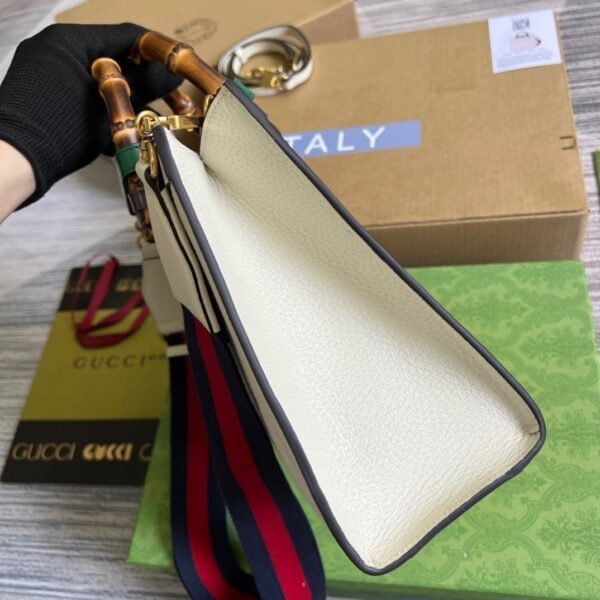 1:1 Replica Gucci Diana Small GG Tote Bag White For Women, Women's Bags 11in/27cm GG