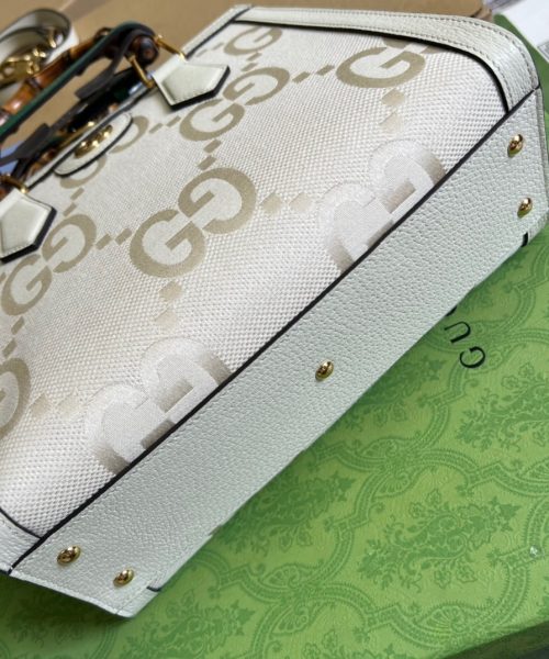 1:1 Replica Gucci Diana Small GG Tote Bag White For Women, Women's Bags 11in/27cm GG