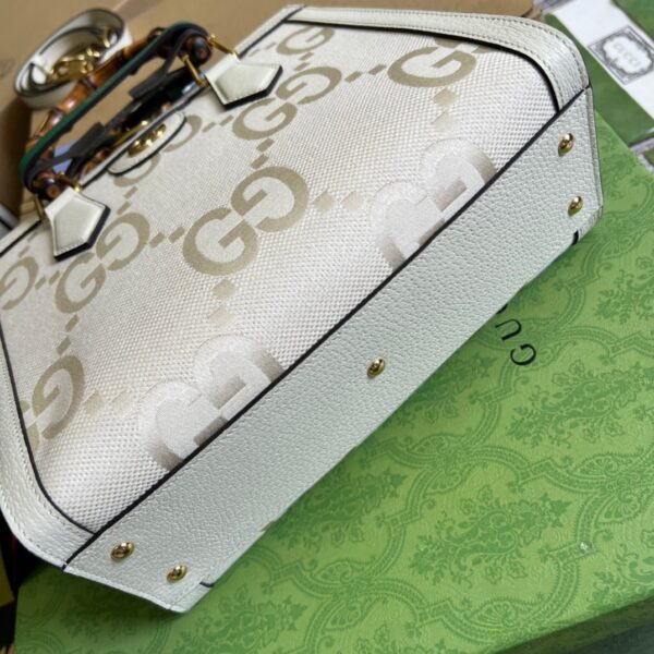 1:1 Replica Gucci Diana Small GG Tote Bag White For Women, Women's Bags 11in/27cm GG