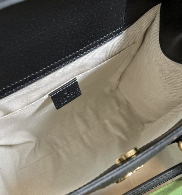 1:1 Replica Gucci Diana Small Tote Bag Black For Women 10.6in/27cm GG 660195 17QDT 3177