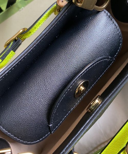 1:1 Replica Gucci Diana Small Tote Bag Black For Women 11in/27cm GG 702721 U3ZDT 1260