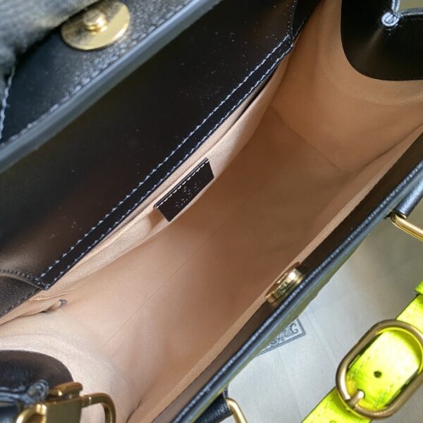 1:1 Replica Gucci Diana Small Tote Bag Black For Women 11in/27cm GG 702721 U3ZDT 1260