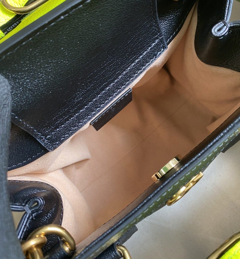 1:1 Replica Gucci Diana Small Tote Bag Black For Women 8in/20cm GG ‎702732 U3ZDT 1260