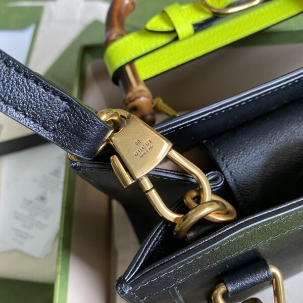 1:1 Replica Gucci Diana Small Tote Bag Black For Women 8in/20cm GG ‎702732 U3ZDT 1260