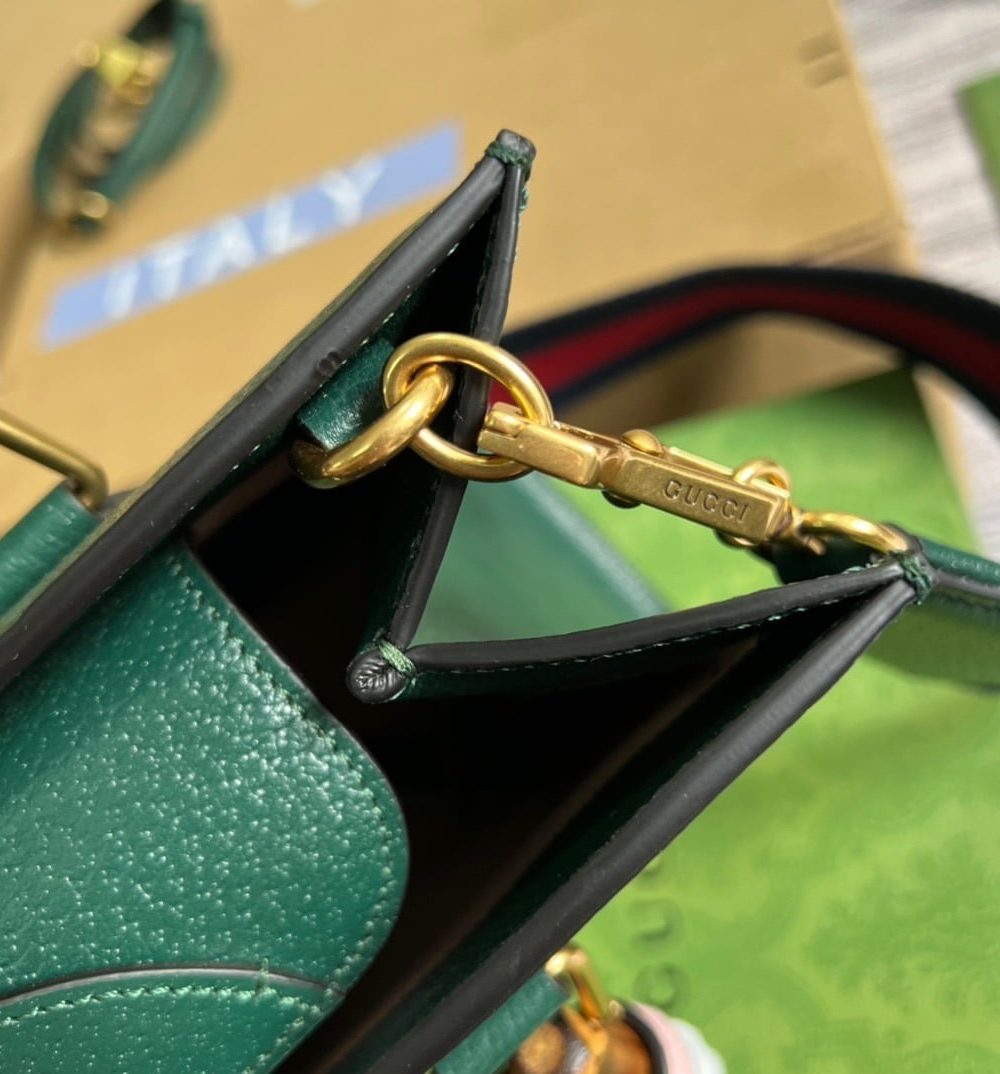 1:1 Replica Gucci Diana Small Tote Bag Green For Women, Women's Bags 11in/27cm GG ‎