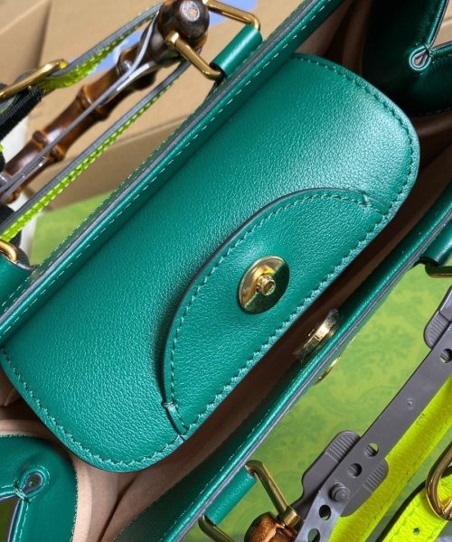 1:1 Replica Gucci Diana Small Tote Bag Green For Women, Women's Bags 11in/27cm GG ‎