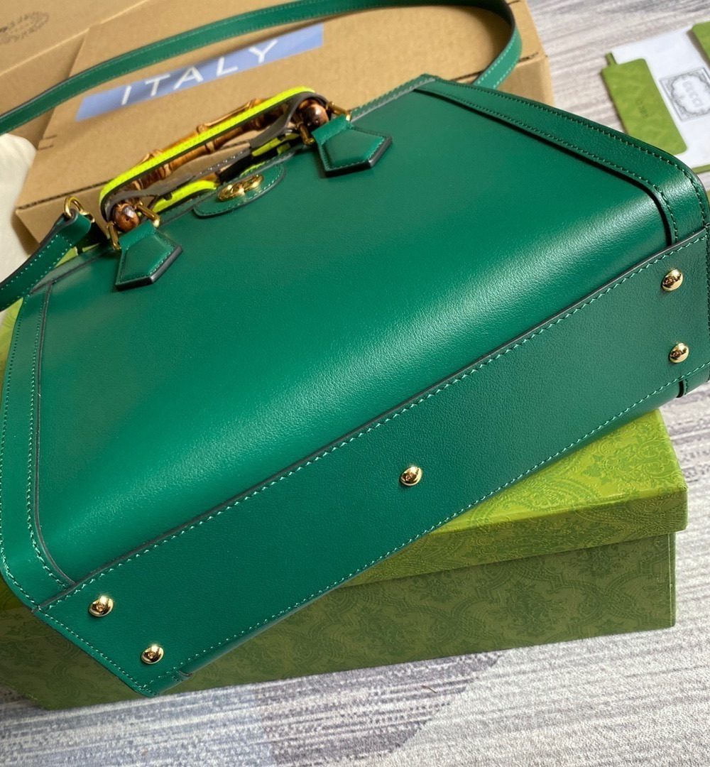 1:1 Replica Gucci Diana Small Tote Bag Green For Women, Women's Bags 11in/27cm GG ‎
