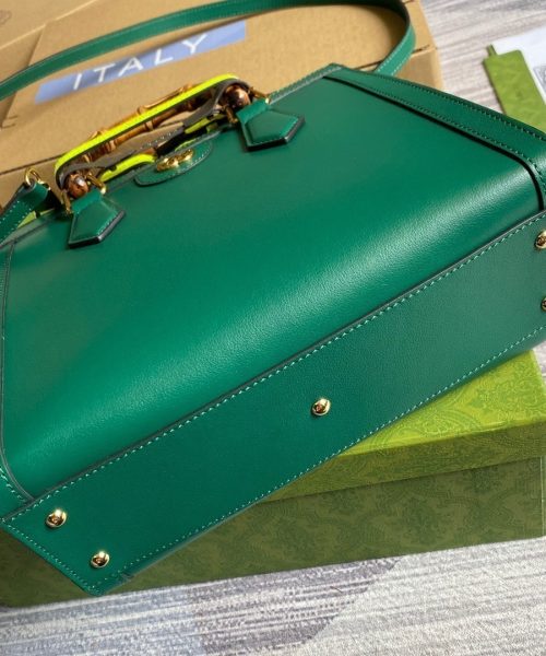 1:1 Replica Gucci Diana Small Tote Bag Green For Women, Women's Bags 11in/27cm GG ‎