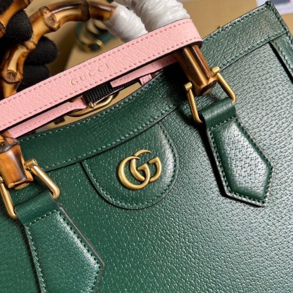 1:1 Replica Gucci Diana Small Tote Bag Green For Women, Women's Bags 11in/27cm GG ‎