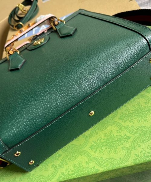 1:1 Replica Gucci Diana Small Tote Bag Green For Women, Women's Bags 11in/27cm GG ‎