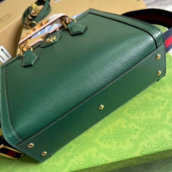 1:1 Replica Gucci Diana Small Tote Bag Green For Women, Women's Bags 11in/27cm GG ‎