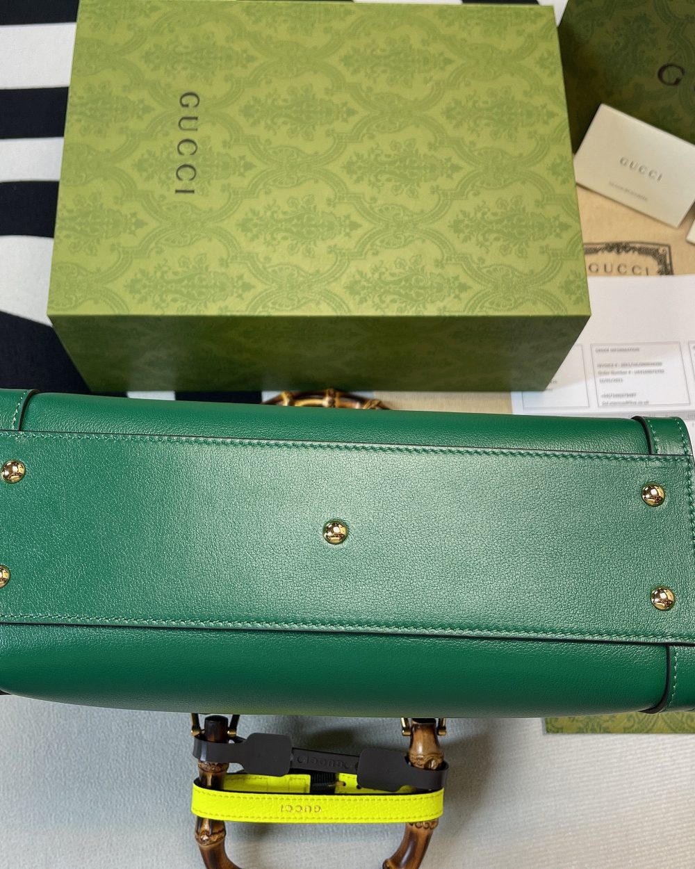 1:1 Replica Gucci Diana Small Tote Bag Green For Women, Women's Bags 11in/27cm GG ‎