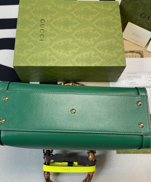 1:1 Replica Gucci Diana Small Tote Bag Green For Women, Women's Bags 11in/27cm GG ‎