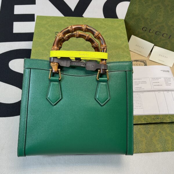 1:1 Replica Gucci Diana Small Tote Bag Green For Women, Women's Bags 11in/27cm GG ‎