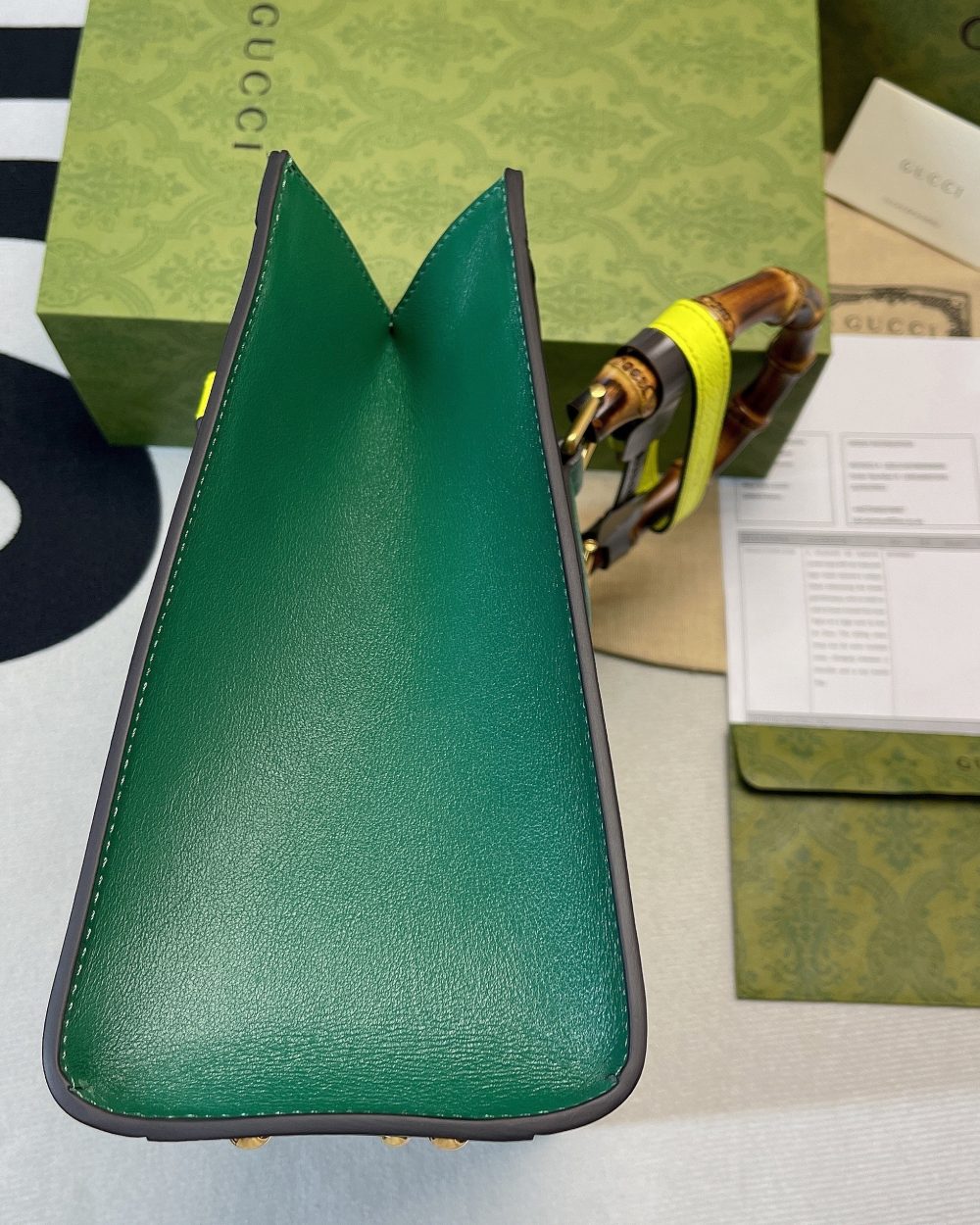 1:1 Replica Gucci Diana Small Tote Bag Green For Women, Women's Bags 11in/27cm GG ‎