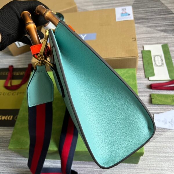 1:1 Replica Gucci Diana Small Tote Bag Light Blue For Women, Women's Bags 11in/27cm GG