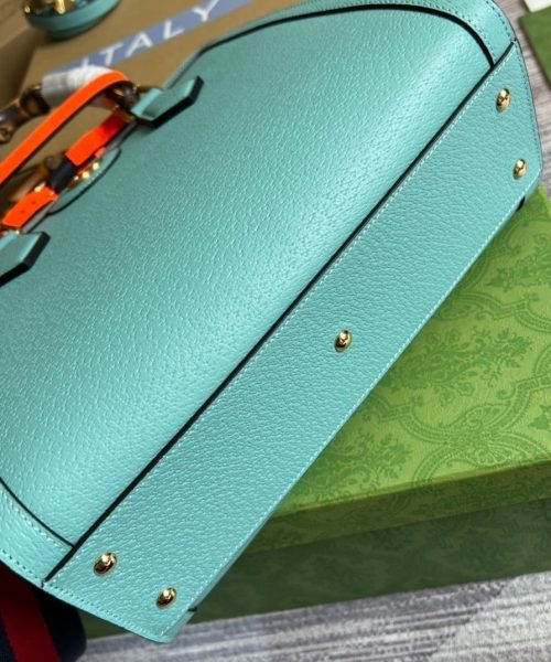 1:1 Replica Gucci Diana Small Tote Bag Light Blue For Women, Women's Bags 11in/27cm GG