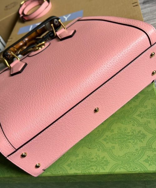 1:1 Replica Gucci Diana Small Tote Bag Pink For Women, Women's Bags 11in/27cm GG