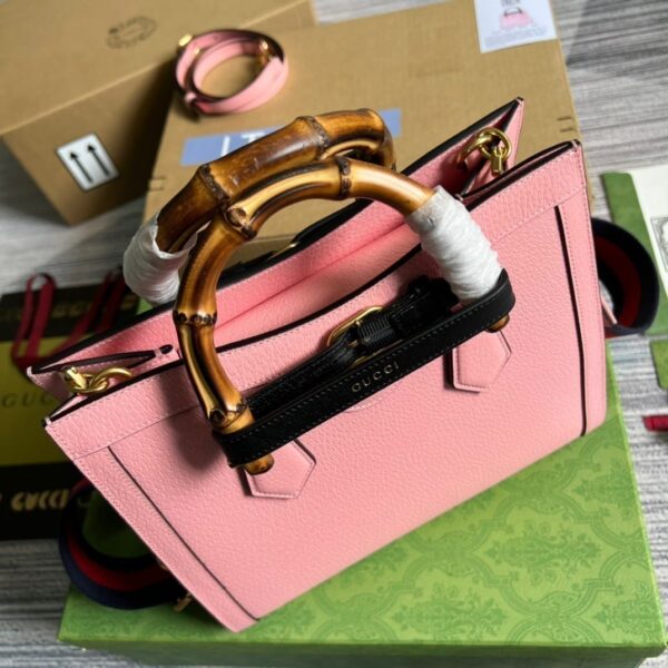 1:1 Replica Gucci Diana Small Tote Bag Pink For Women, Women's Bags 11in/27cm GG